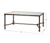 Warring Iron Coffee Table, by Uttermost, 48" width x 20" height x 28" depth thumbnail 3