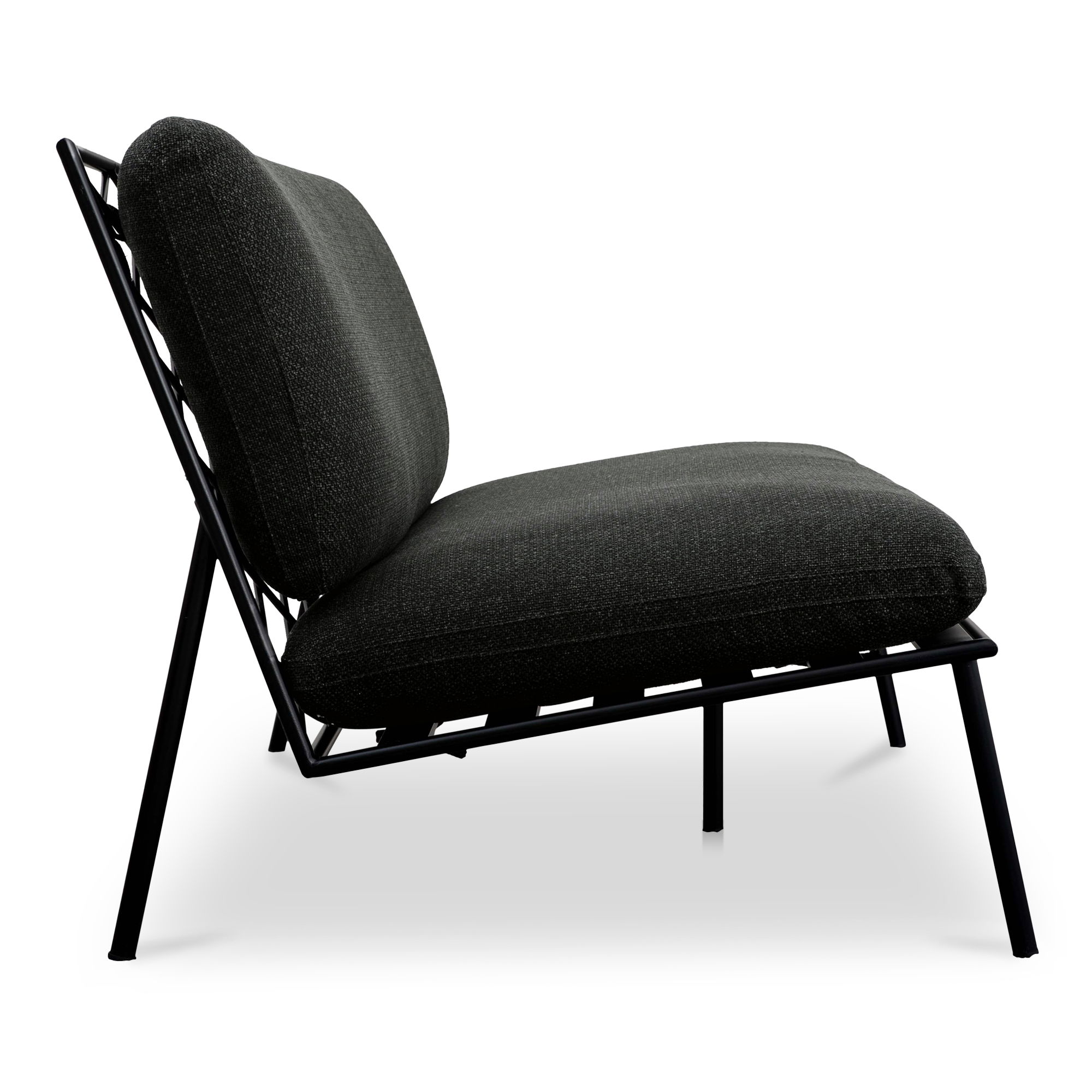 Salma Outdoor Sofa Speckled Charcoal, Sofas & Sectional by Moe's Home, 60" width x 33.5" height x 35.5" depth View 3