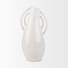 Urvi Tall Off White Speckled Asymmetrical Ceramic Vase thumbnail 6