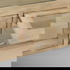 Arelius 42'L Rectangular Light Brown Wood with Black Metal Base Display Coffee Table thumbnail 7