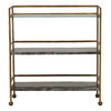 Loxley Bar Cart Brown, Bar Carts & Cabinet by Dovetail, 36" width x 39" height x 15" depth thumbnail 2