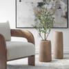 Ridge Light Brown Vases Set/2, by Uttermost, 8.25" width x 22" height x 8.25" depth thumbnail 2