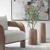 Ridge Light Brown Vases Set/2, by Uttermost, 8.25" width x 22" height x 8.25" depth thumbnail 2
