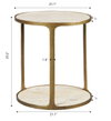 Clench Brass Side Table, Side & End Table by Uttermost, 21.25" width x 23.25" height x 21.25" depth thumbnail 3