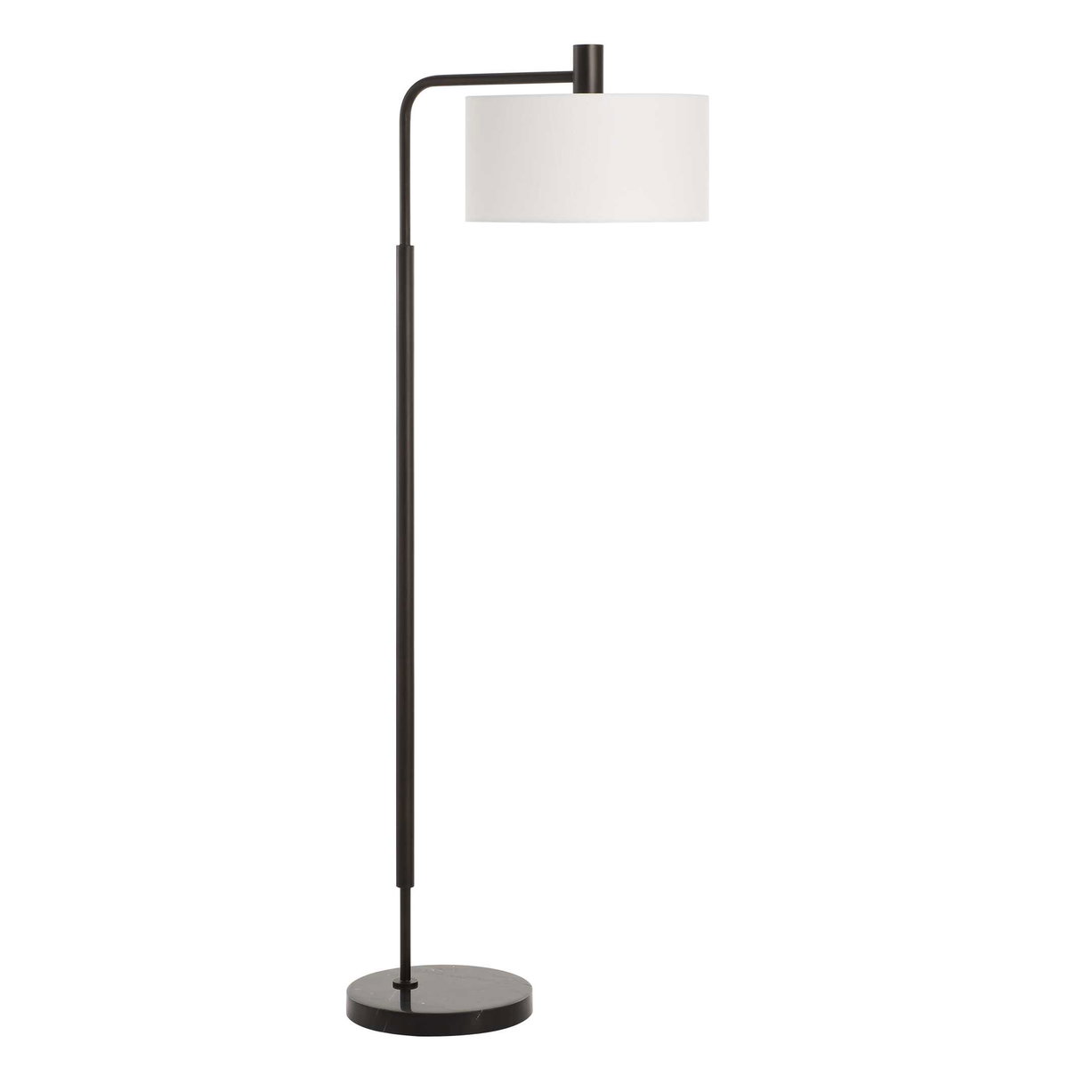 Richie Black Floor Lamp, by Uttermost, 2'2.25" width x 5'6" height x 1'4" depth View 5