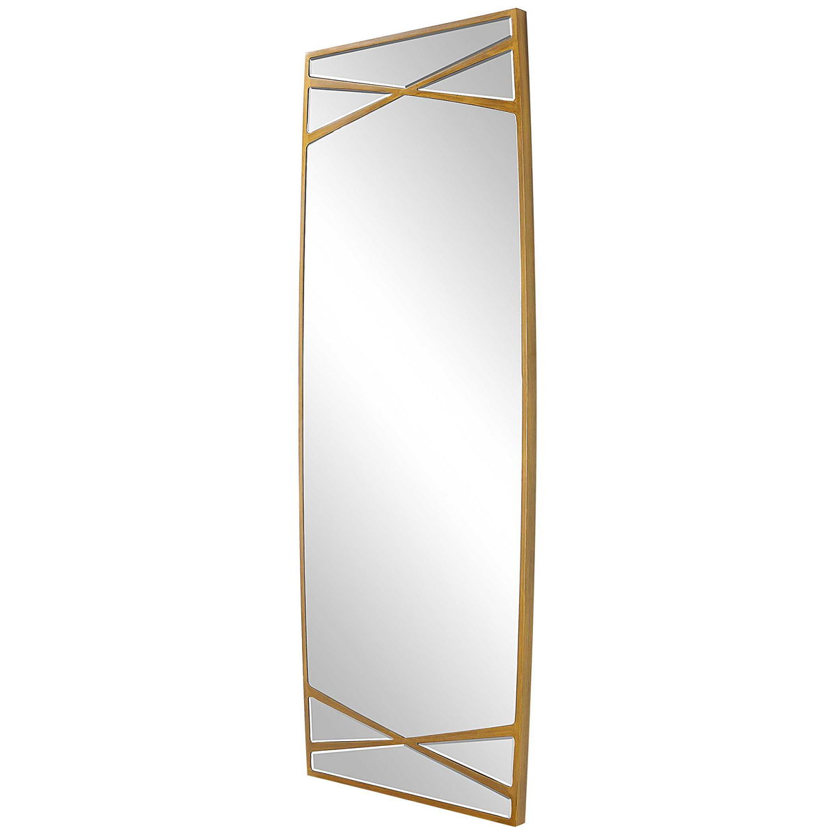 Gentry Oversized Gold Mirror, by Uttermost, 30" width x 78" height x 1.75" depth View 6