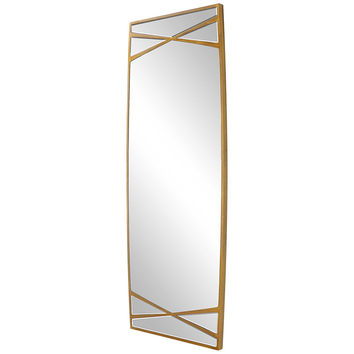 Gentry Oversized Gold Mirror, by Uttermost, 30" width x 78" height x 1.75" depth View 6