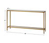 Hayley Gold Console Table, Furniture by Uttermost, 60" width x 31" height x 10" depth thumbnail 3