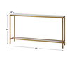 Hayley Gold Console Table, by Uttermost, 60" width x 31" height x 10" depth thumbnail 3