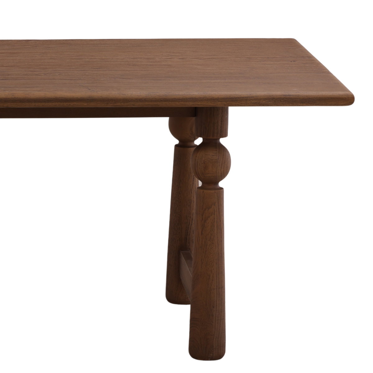 Nethan Dining Table Brown, by Dovetail, 90" width x 30" height x 40" depth View 5