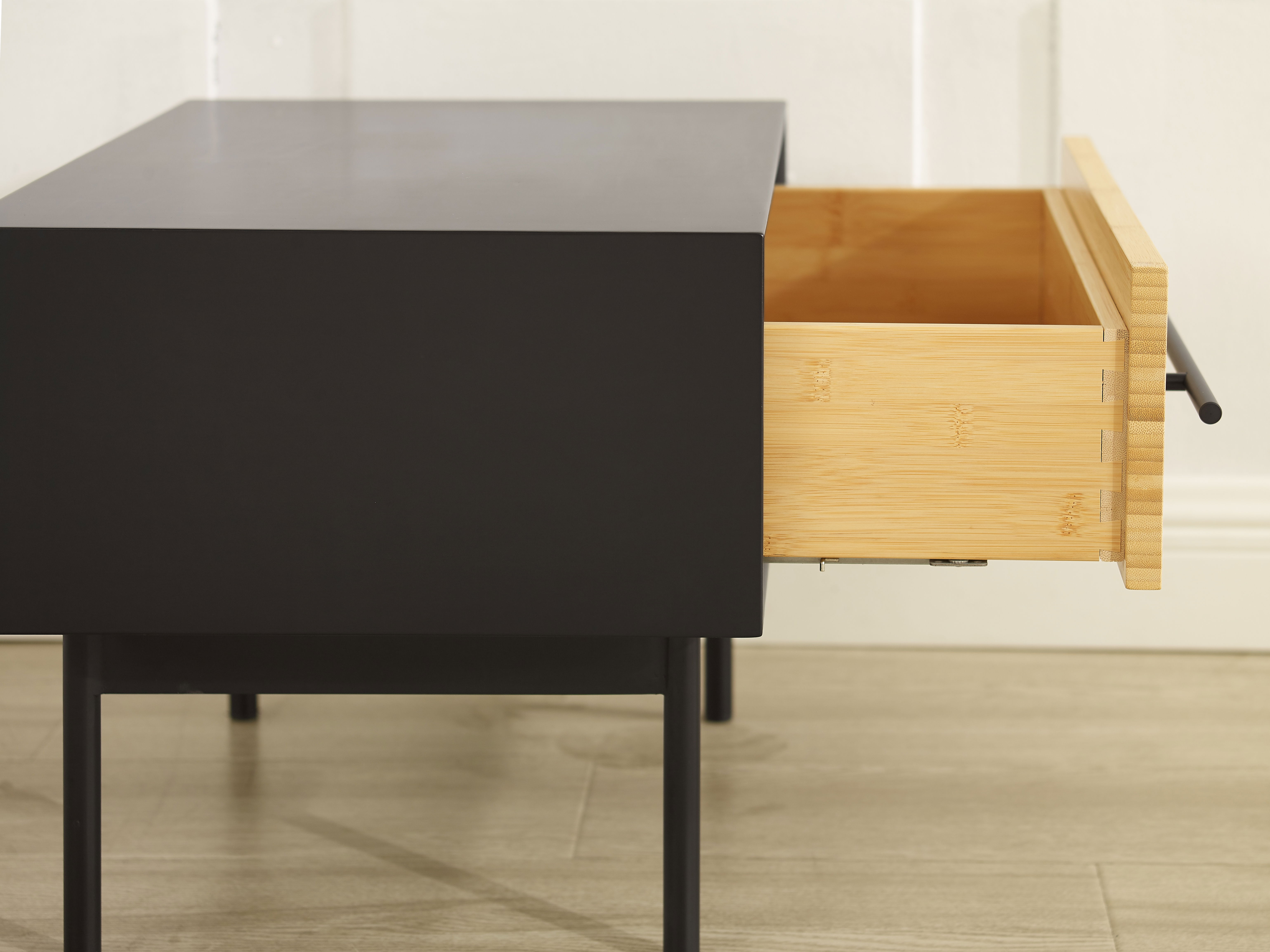 Santa Cruz 1 Drawer Nightstand, Wheat, by Greenington, 15.75" length x 22" width x 15.5" height View 12