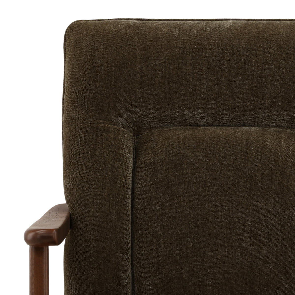 Talesa Dining Chair Olive, by Dovetail, 23.25" width x 35.5" height x 25.75" depth View 7