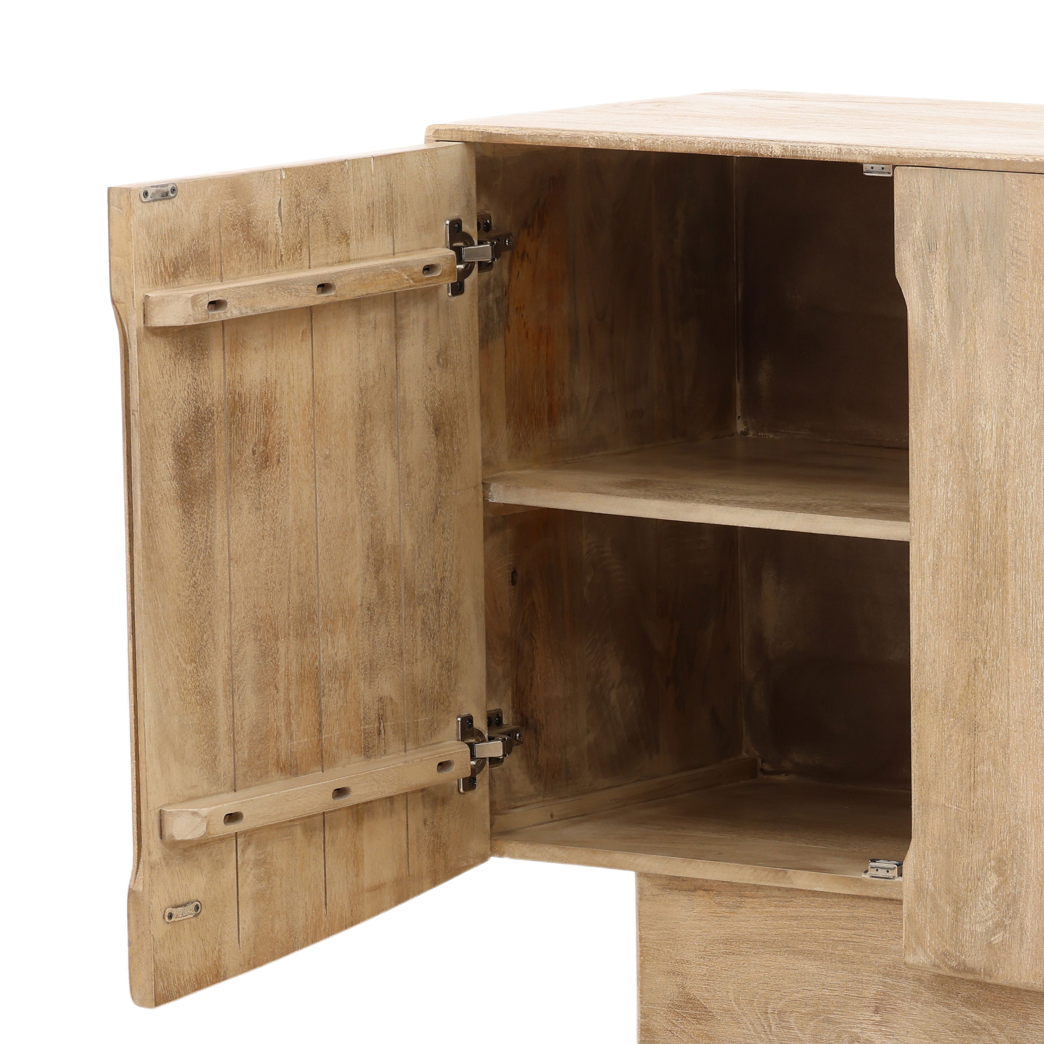 Hartland Sideboard Light Natural, Sideboards & Buffet by Dovetail, 78" width x 32" height x 18" depth View 7