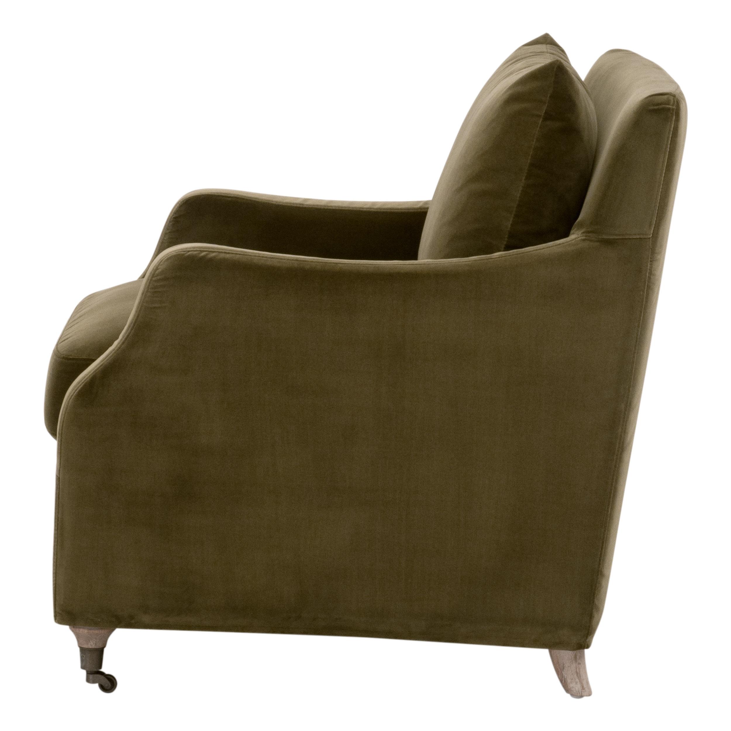 Jade Slipcover Club Chair, Accent Chair by Essentials for Living, 29.5" width x 33" height x 34.25" depth View 3