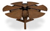 Casual Jupe Dining Table Light Mink Med, by Sarreid, 4'7" length x 4'7" width x 2'6" height thumbnail 3