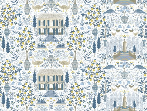 Camont Indigo Wallpaper