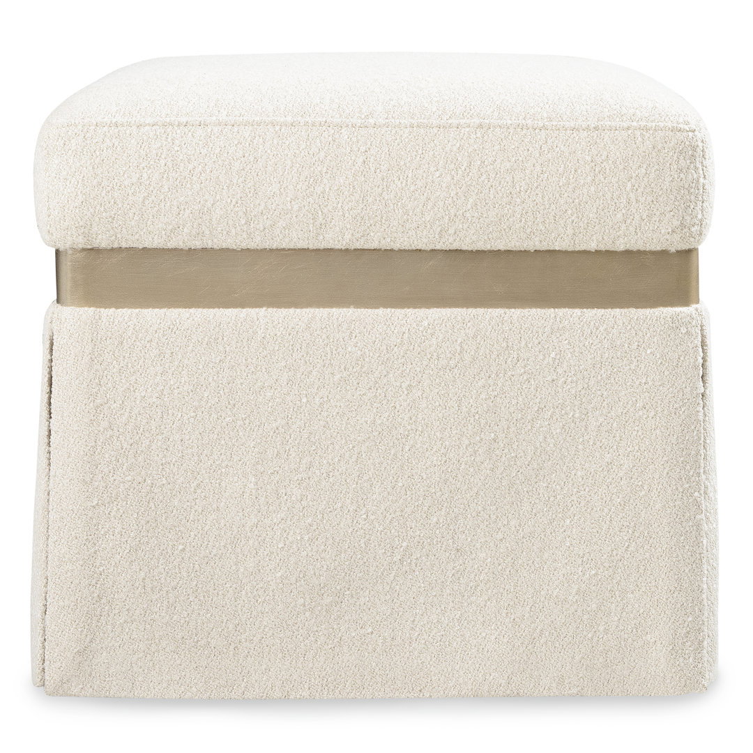 Melange Square Pouf, Ottoman by Hooker Furniture, 20" width x 19" height x 20" depth View 4