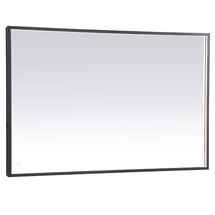 Online Designer Bathroom Lawrence Adjustable Color Temperature LED Mirror, 30"x48", Black