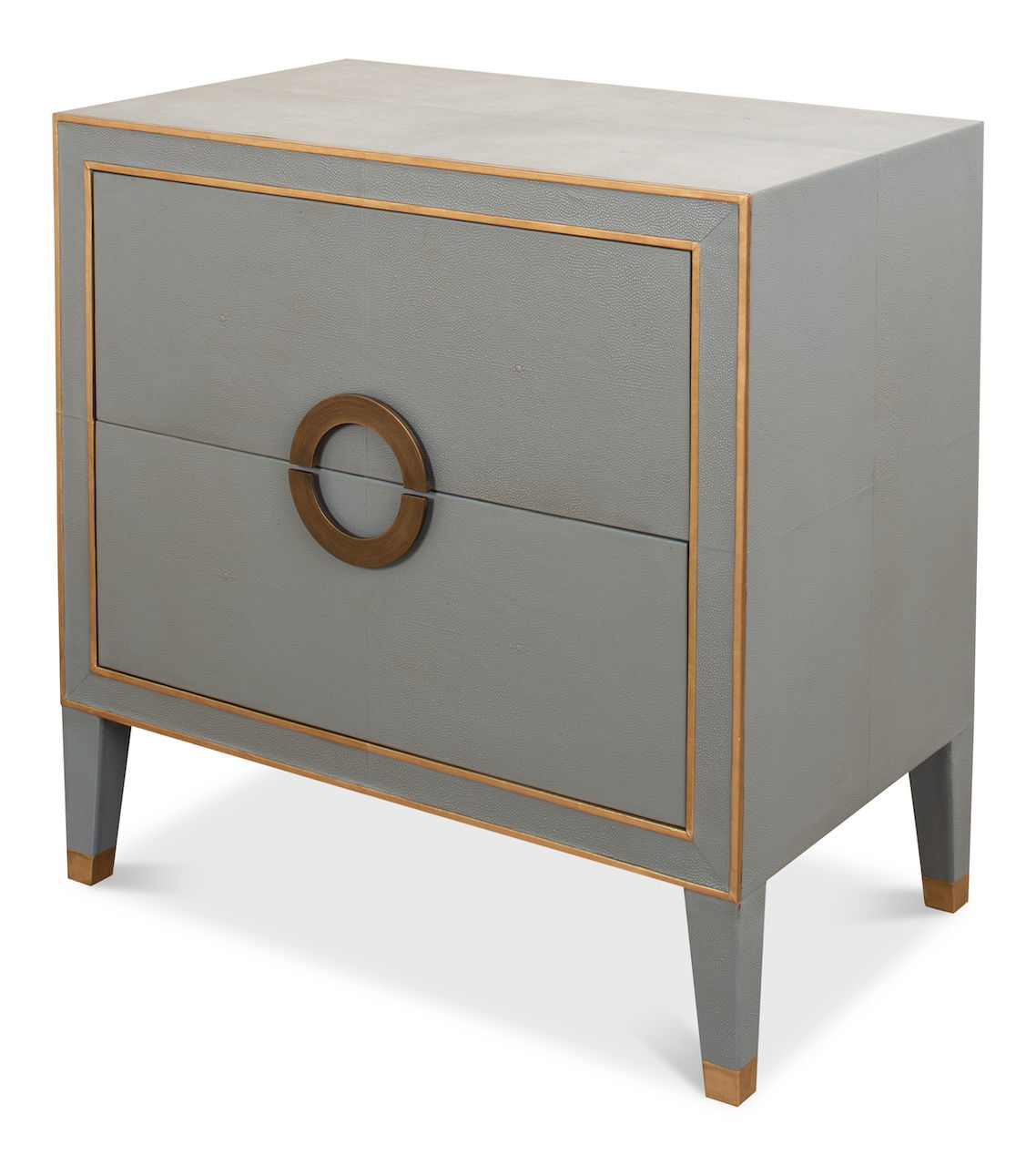 *Gabriella Night Stand, Storm Grey, Nightstand by Sarreid, 30" length x 18" width x 30" height View 1