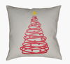 Christmas Tree Accent Pillow, Decorative Pillow by Surya, 18" length x 18" width thumbnail