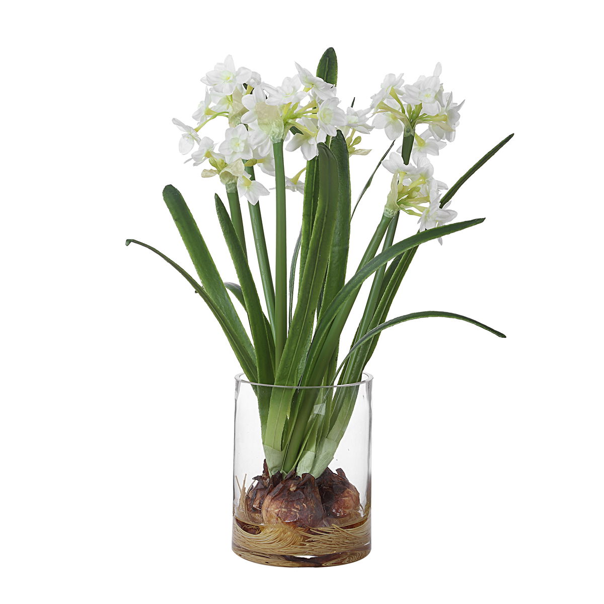 Lacey Daffodil Accent Arrangement, Artificial Plants & Flower by Uttermost, 17.25" width x 17" height x 13" depth View 1