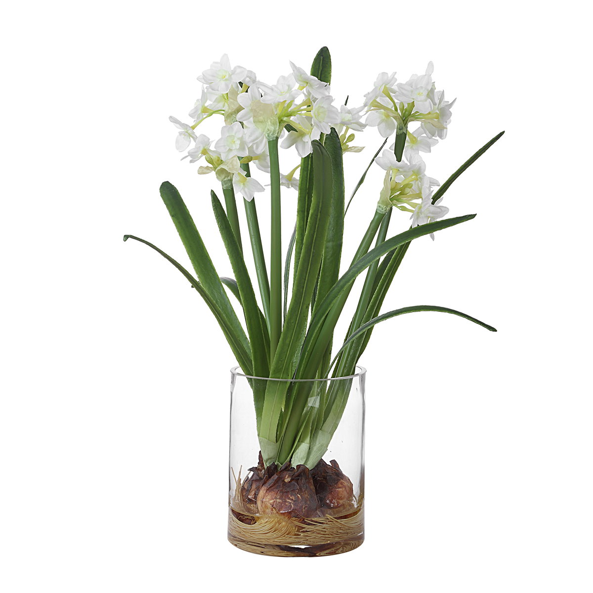 Lacey Daffodil Accent Arrangement, Artificial Plants & Flower by Uttermost, 17.25" width x 17" height x 13" depth View 1
