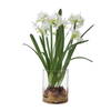 Lacey Daffodil Accent Arrangement, Artificial Plants & Flower by Uttermost, 17.25" width x 17" height x 13" depth thumbnail 1