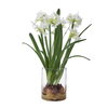 Lacey Daffodil Accent Arrangement, Artificial Plants & Flower by Uttermost, 17.25" width x 17" height x 13" depth thumbnail 1