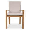 Mateo Outdoor Dining Chair White, Outdoor Chair by Moe's Home, 1'11.27" width x 2'10.25" height x 2'1.47" depth thumbnail 1