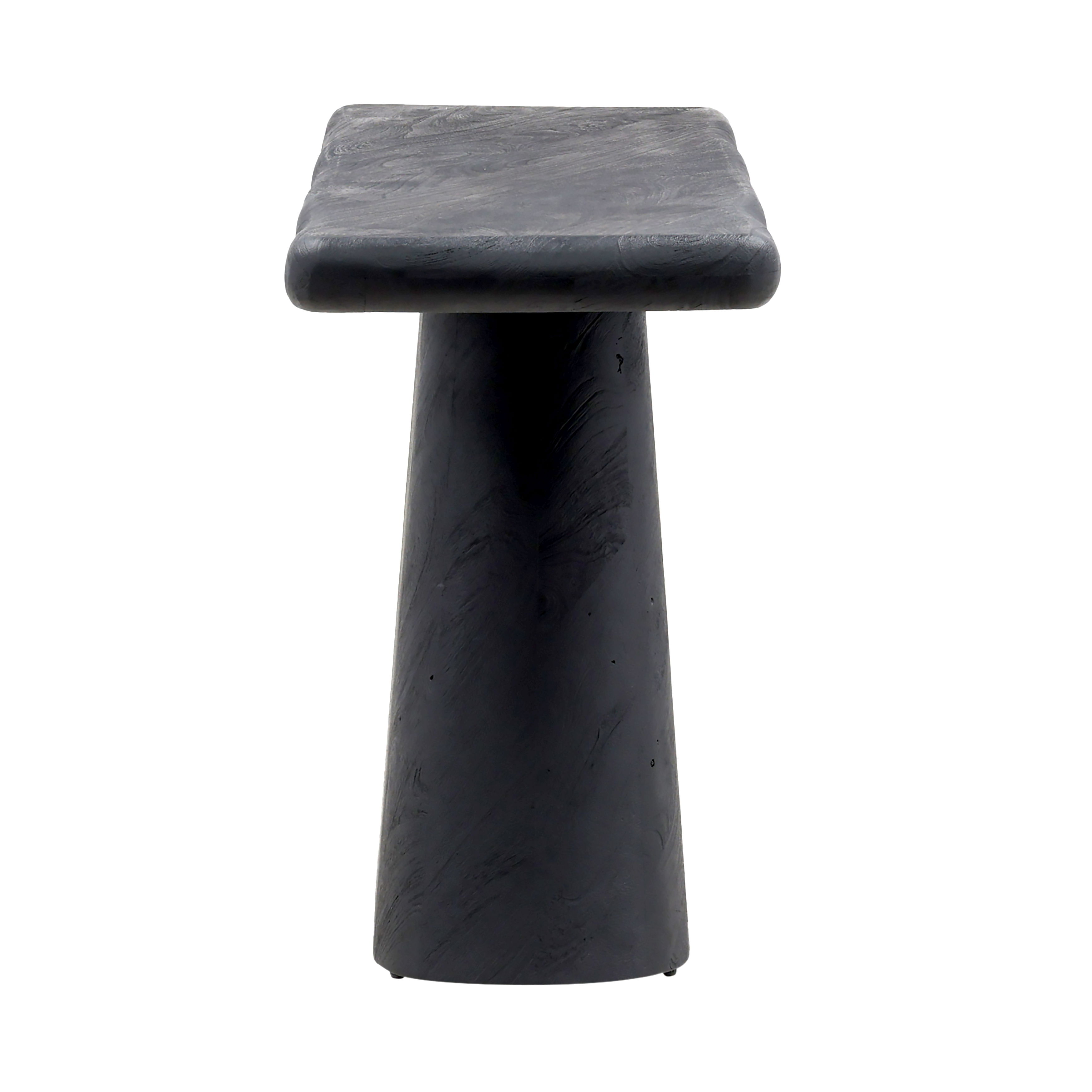 Marci Console Table Black, by Dovetail, 69.5" width x 30" height x 17" depth View 3