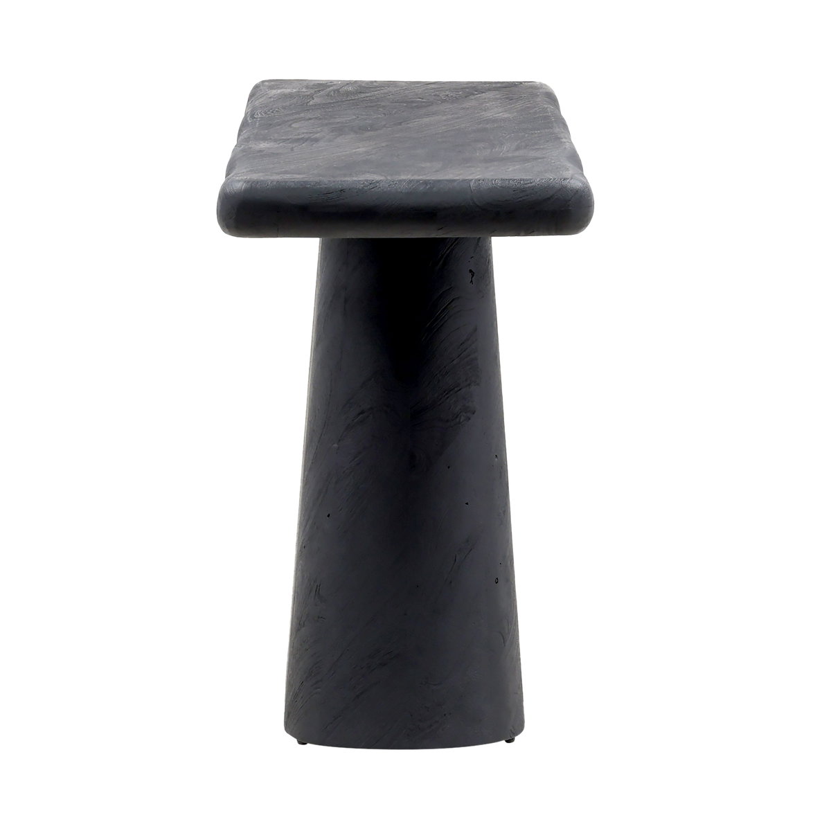 Marci Console Table Black, by Dovetail, 69.5" width x 30" height x 17" depth View 3