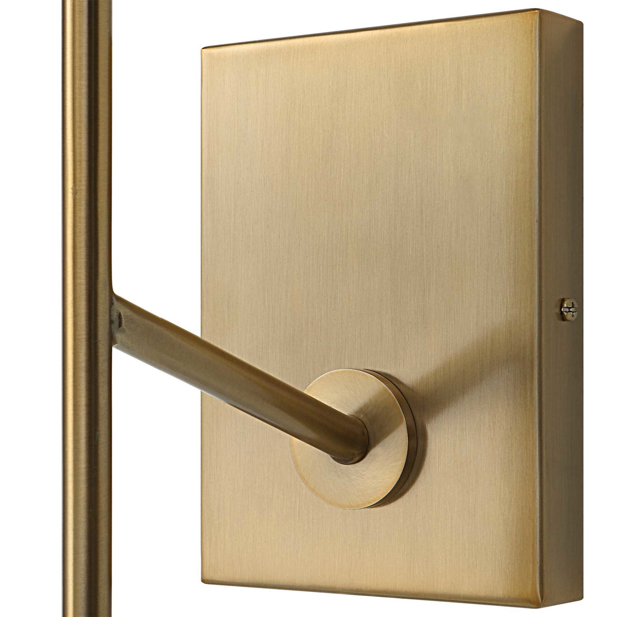 Telesto 1 Light Brass Sconce, by Uttermost, 4.5" width x 22" height x 6.75" depth View 8