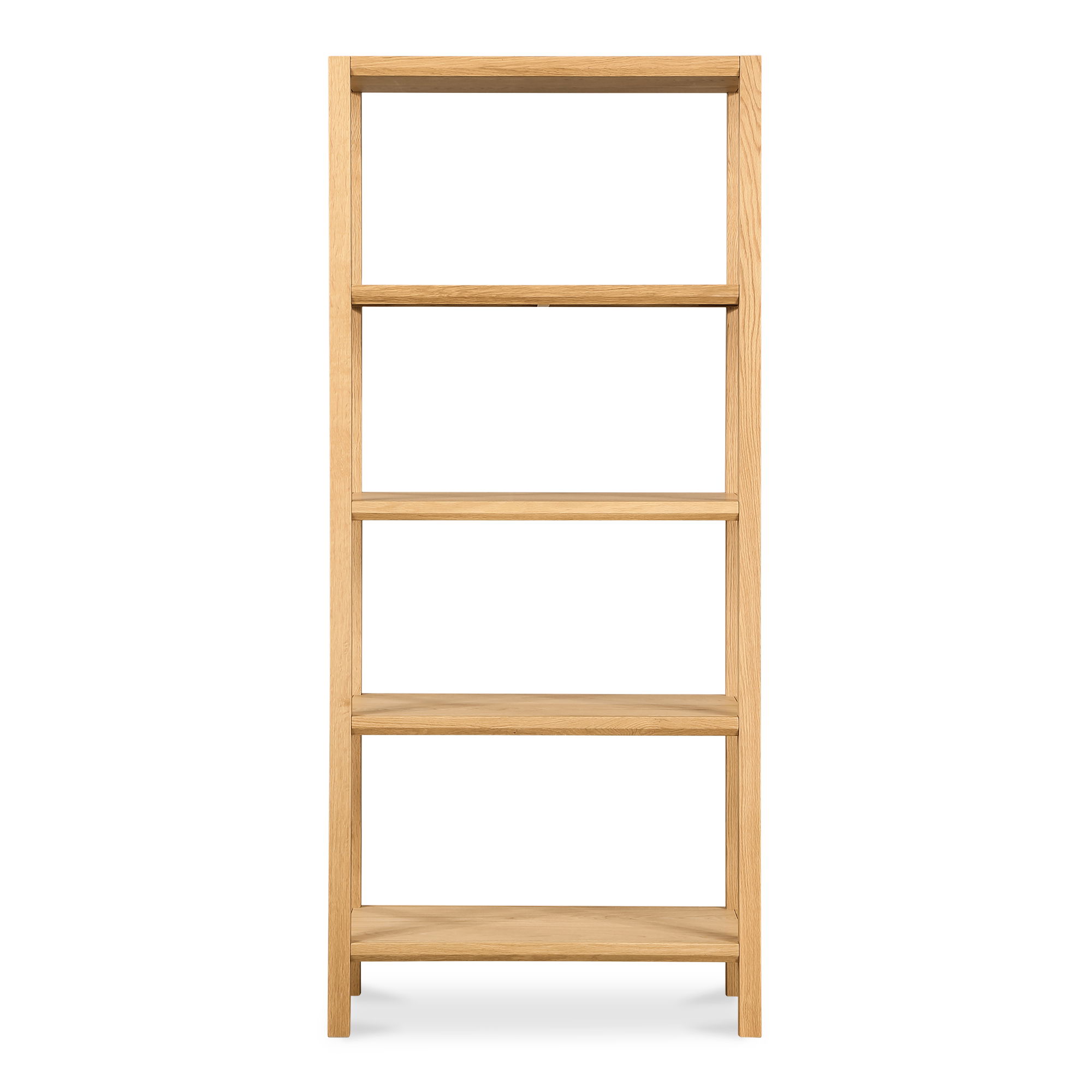 Nolan Bookcase Natural, Shelving & Bookcase by Moe's Home, 35" width x 80" height x 17.5" depth View 1
