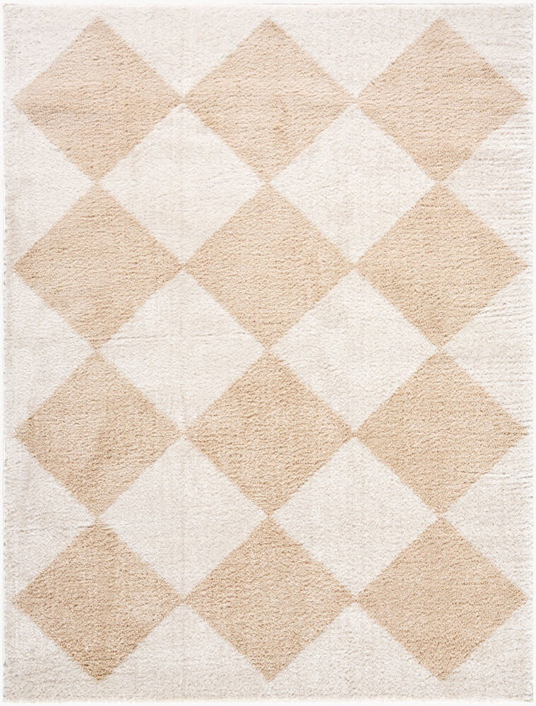 Fossay Shag Machine Woven Rug, by Surya, 2'11.43" length x 1'11.62" width