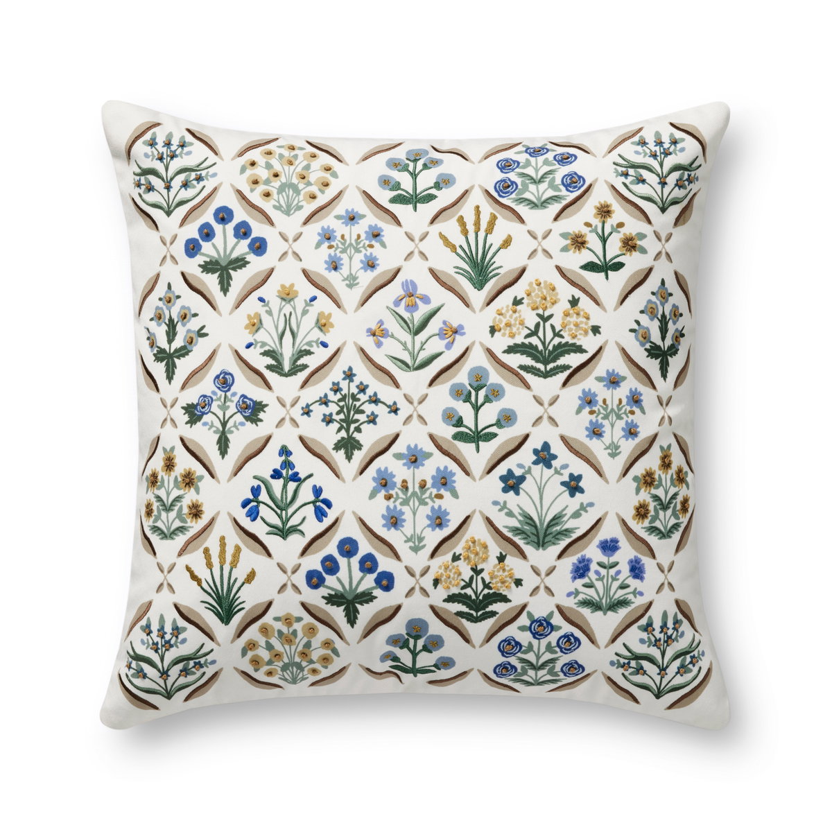 Rifle Paper Co. x Loloi Pillows Pillow, Decorative Pillow, 22" length x 22" width View 1