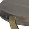 Unite Brass Leg Wood Side Table thumbnail 5