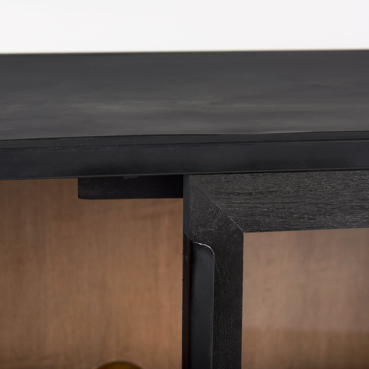 Sloan 40.0W Black Wood with Black Metal Frame Accent Cabinet, Cabinets & Chest by Mercana, 40" length x 17.5" width x 36.25" height View 10