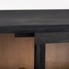 Sloan 40.0W Black Wood with Black Metal Frame Accent Cabinet, Cabinets & Chest by Mercana, 40" length x 17.5" width x 36.25" height thumbnail 10