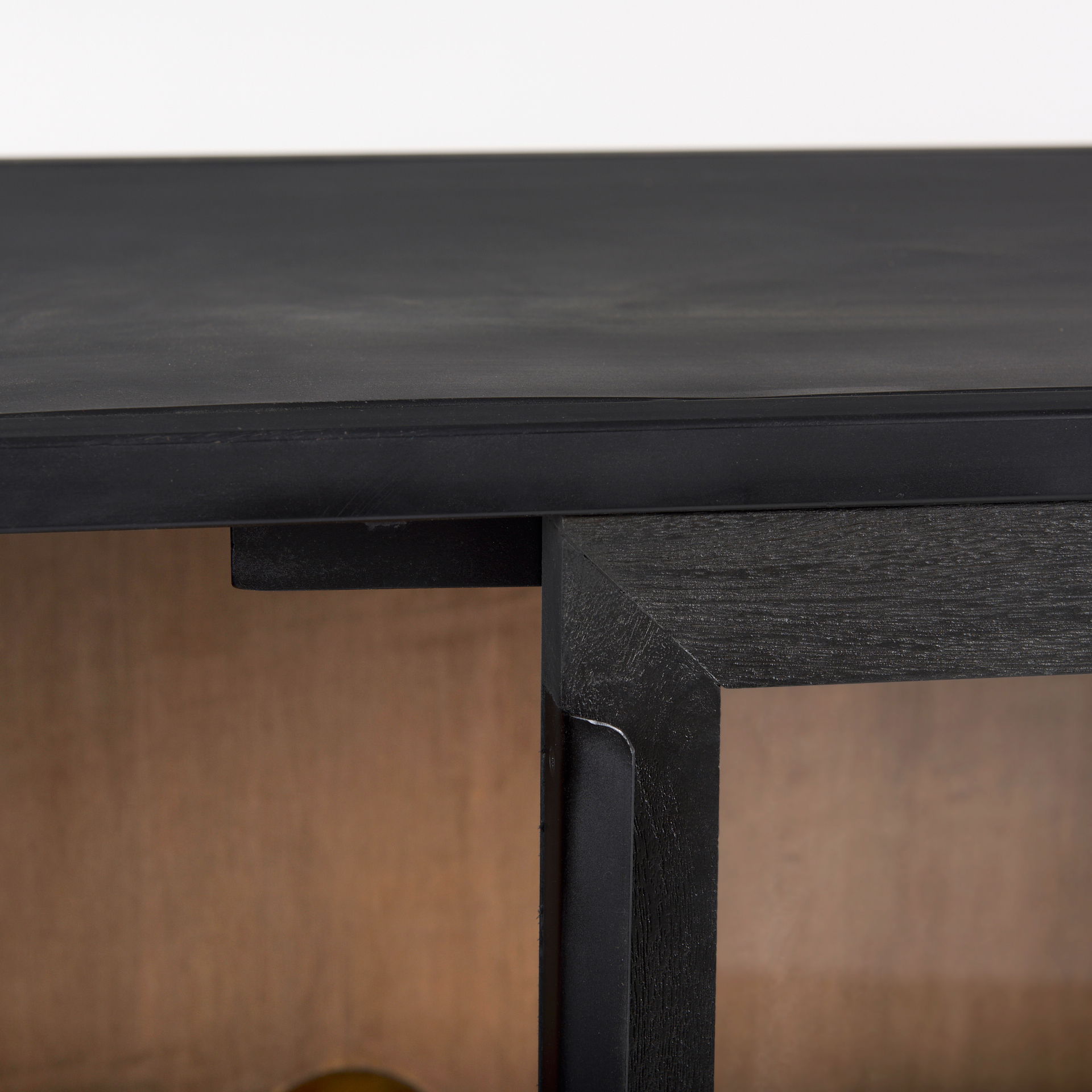 Sloan Black Wood with Black Metal Frame Accent Cabinet, Cabinets & Chest by Mercana, 40" length x 17.5" width x 36.25" height View 10