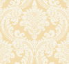 Tapestry Damask Yellow Wallpaper, by York Wall, 27' length x 2'3" width x 0.02" depth thumbnail 1