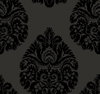 Teardrop Damask Black Wallpaper, by York Wall, 27' length x 2'3" width x 0.02" depth thumbnail