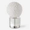 Cascara White Sculpture, Decorative by Uttermost, 6.37" width x 10" height x 6.37" depth thumbnail 1