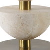 Hemisphere Travertine Table Lamp, by Uttermost, 1'5" width x 2'6.5" height x 1'5" depth thumbnail 8