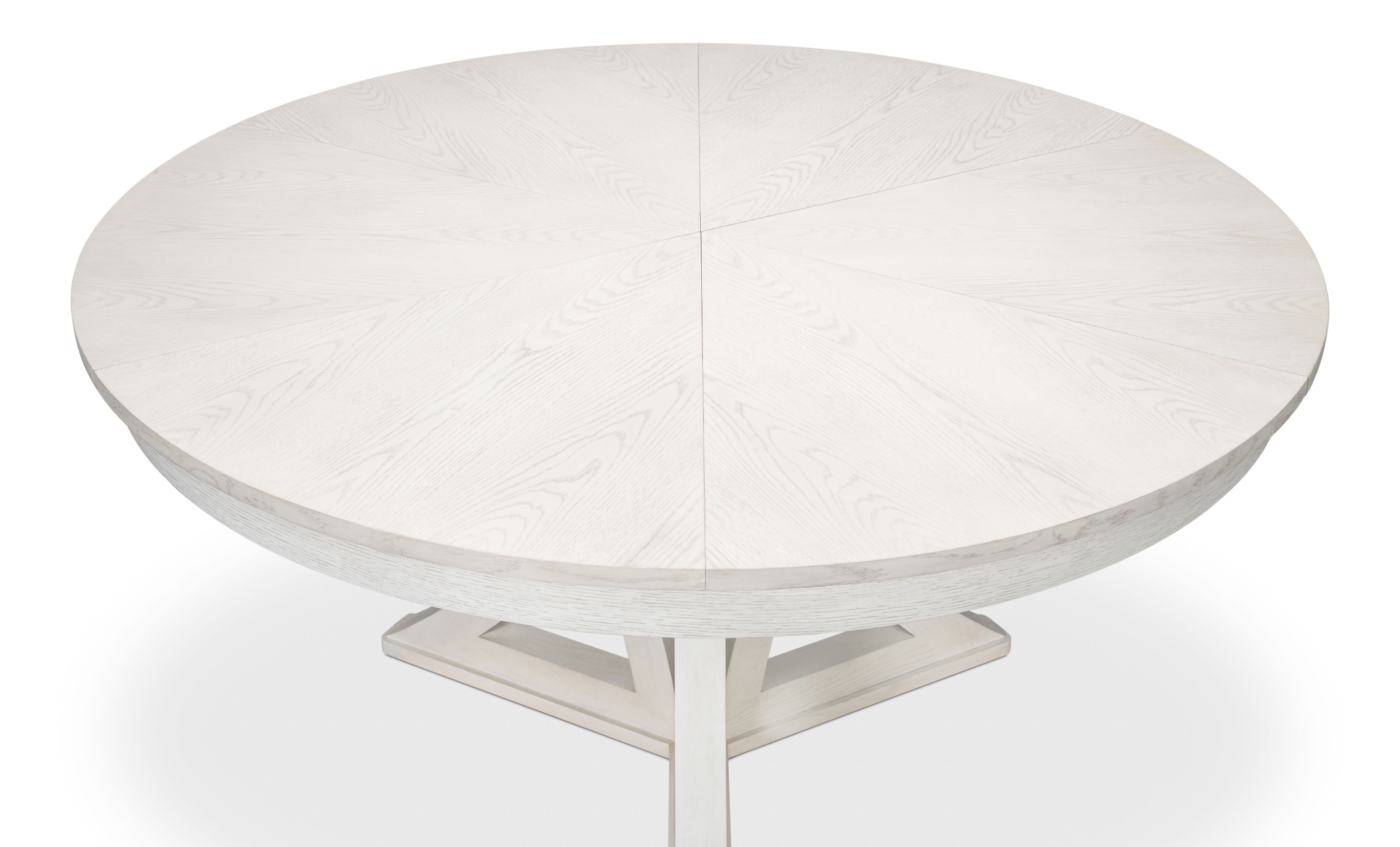 Casual Jupe Dining Table,Workingwhite,Md, by Sarreid, 55" length x 55" width x 30" height View 3