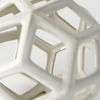 Geom  White Ceramic Geometric  Object, Decorative Object by Mercana, 7.09" length x 7.09" width x 7.09" height thumbnail 6