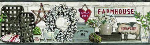 Farmhouse Shelf Black Border