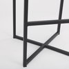 Frodo Backless 29.75in Seat Bar Stool | Gray Fabric with Black Iron, Counter & Bar Stool by Mercana, 16.54" length x 16.54" width x 30.32" height thumbnail 8
