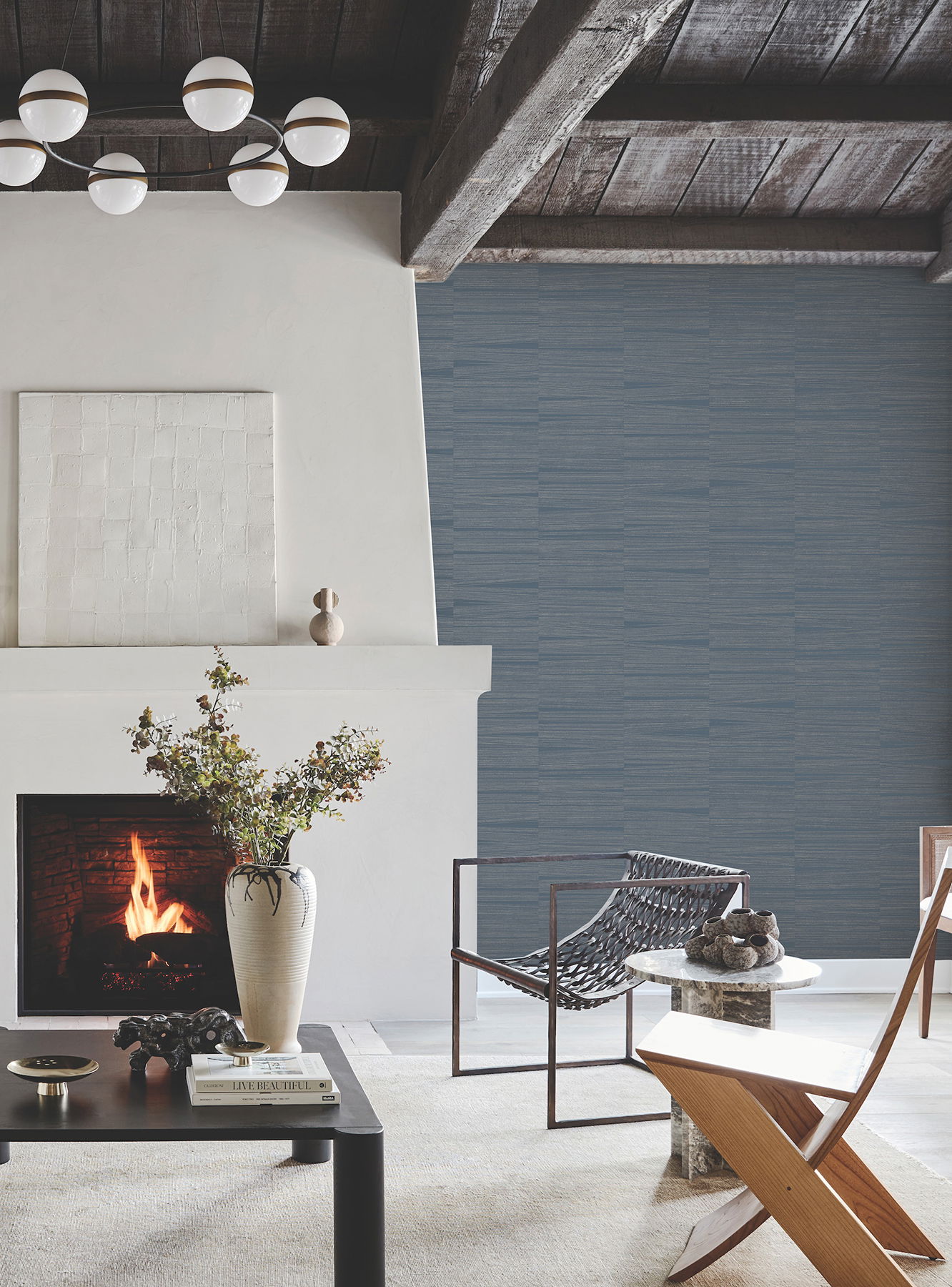 Line Stripe Indigo Wallpaper Line Stripe Indigo Wallpaper large image