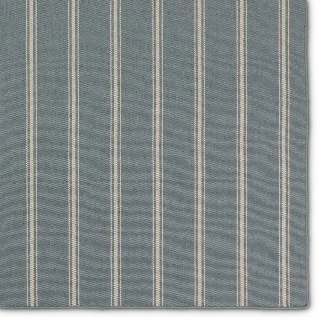 Memento Handmade Indoor/Outdoor Striped Slate/ Ivory large image 