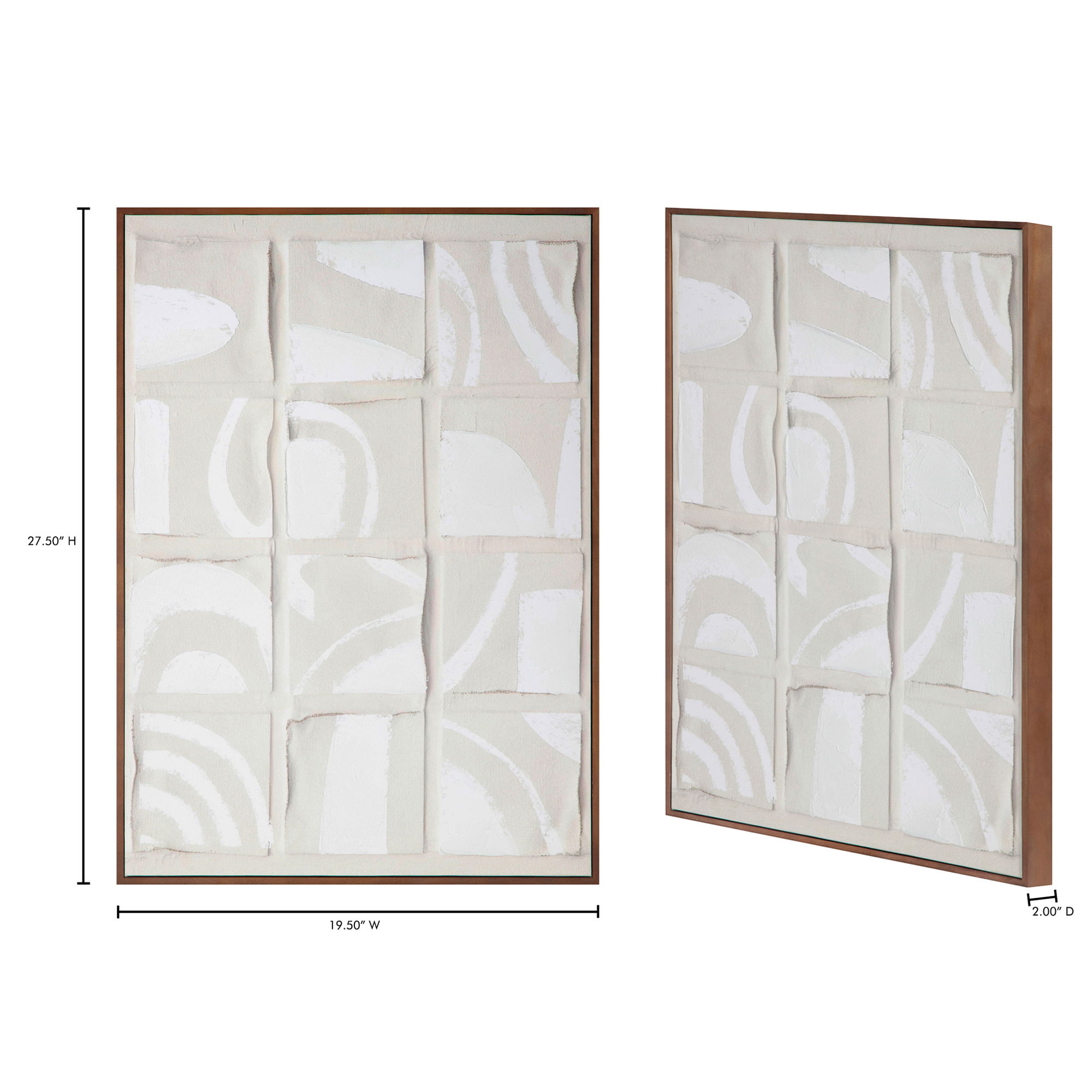 Unfold 1 Framed Print, Painting by Moe's Home, 19.5" width x 27.5" height x 2" depth View 6